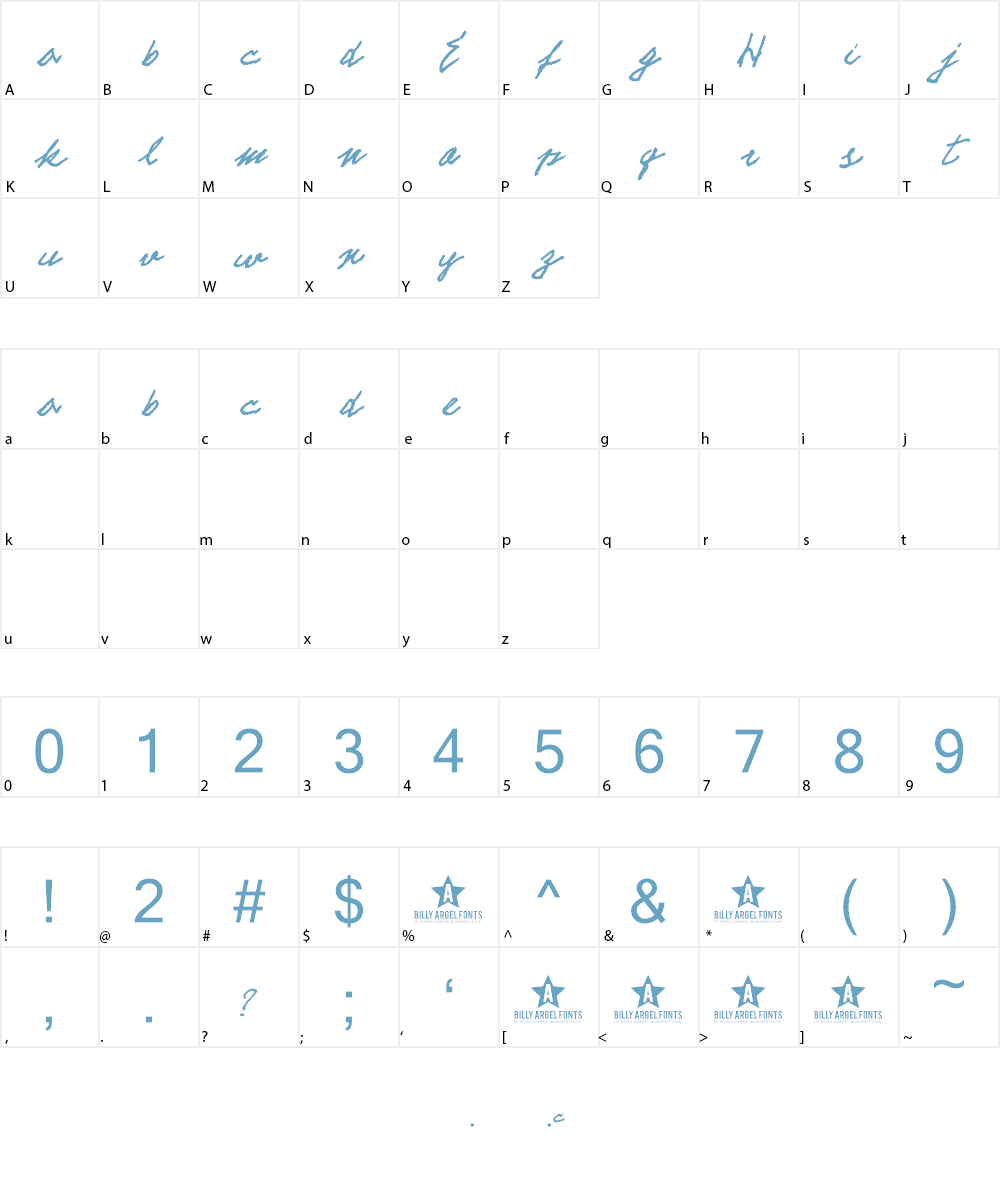 ELECTRIC HANDS Font Character